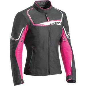 Ixon Challenge Veste textile de moto de dames, noir-rose, taille M pour Femmes
