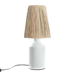 THE BEDOUIN-Lampe à poser Terre cuite/Herbe H60cm Beige