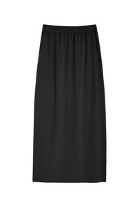 Jupe longue en maille 100% COTON BIO - Noir
