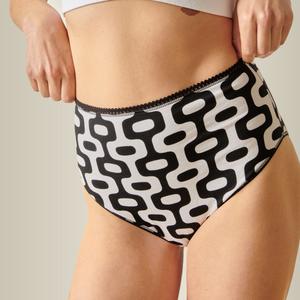 Culotte Taille Haute Coton BIO - Copacabana Noir