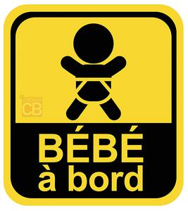 Sticker Bébé à bord ! Signalétique