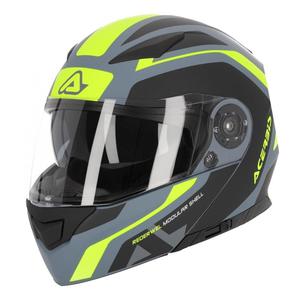Casque modulable Acerbis Rederwel gris/jaune/noir- XS