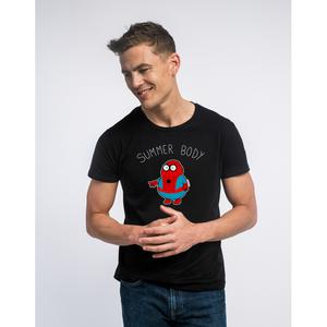T-shirt Homme - Summer Body Spiderman - Noir - Taille XXL