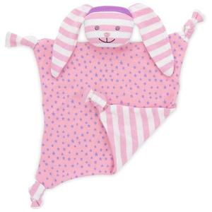 Doudou Carré Plat Hochet Apple Park Lapine hiP Hop Coton Bio - Or