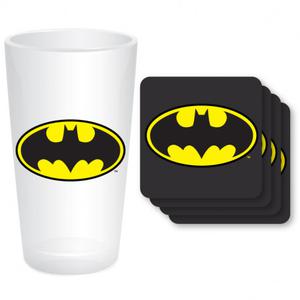 Maxi Verre Batman et 4 Sous-Verres