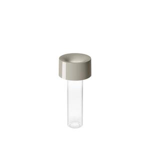 FLEUR-Lampe à poser / Vase LED sans fil H24cm Blanc