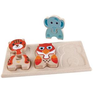 Puzzles Plantoys 'PlanWood' Animaux Sauvages - Jouet en bois