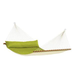 Hamac à barres rembourré en tissu vert