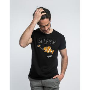 T-shirt Homme - Selfish - Noir - Taille S