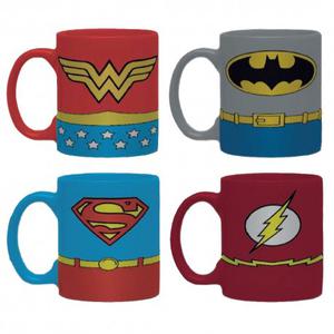 Set de 4 Tasses à Expresso Super-Héros DC Comics