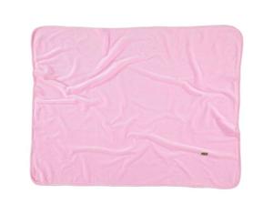 LIMOBASICS Couverture bébé en velours bio 75 x 95 Rose Vintage