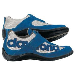 Daytona Moto Fun Chaussures de moto, bleu-argent, taille 38