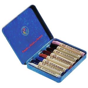 Crayons bâton de cire Stockmar 8 couleurs complémentaires boîte mét