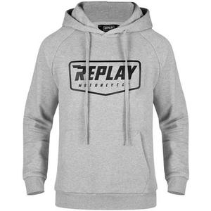 Replay Logo Capuche, gris, taille M