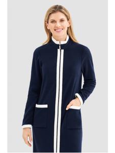 FERAUD - Robe de chambre Zip marine POLAIRE