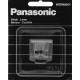 Tête de coupe PANASONIC WER9606Y, Lame Inox 0.5 mm pour tondeuse barbe ER-GB40, GB44, GY10,ER2403