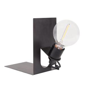 AML LIBRARY-Lampe à poser avec Serre-livre Métal H11cm Noir