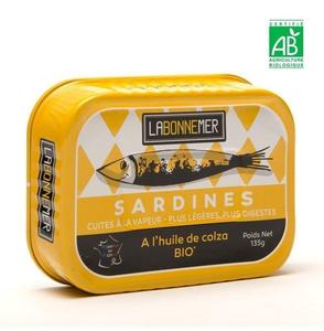 Sardines à l’huile de colza bio – la bonne mer