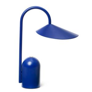 ARUM PORTABLE-Lampe à poser LED Métal sans fil variateur intégré H30cm Bleu