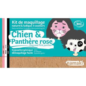 Mini Coffret Maquillage Bio Namaki '3 couleurs Chien & Panthère Rose