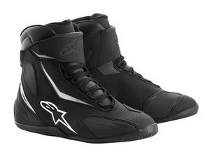 Baskets moto route Alpinestars Fastback-2 Drystar - Noir Blanc 43