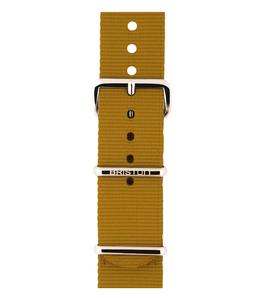 Briston - Bracelet de montre Moutarde et Boucle Or Jaune - Jaune