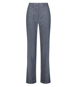 Anine Bing - Femme - 38 - Pantalon Tailleur Drew Grey Pinstripe - Gris