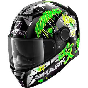 Shark Spartan Replica Lorenzo Catalunya GP Helmet Casque, noir-vert, taille M