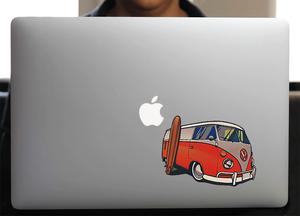 Sticker pour Macbook ou PC, le COMBI VW H.12 cm