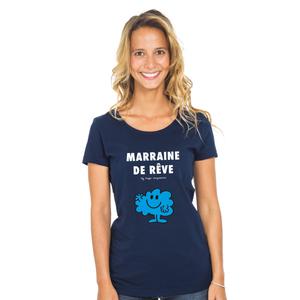 T-shirt Femme - Marraine De Rêve 2 - Navy - Taille L