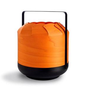 CHOU-Lampe à poser Bois/Métal H27cm Orange