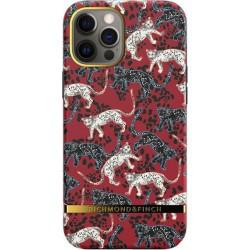 Richmond & Finch - Coque Rigide Samba Red Leopard - Couleur : Rouge - Modèle : iPhone 12 Pro Max