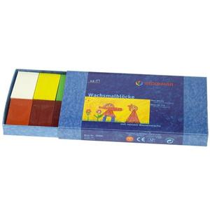 Blocs de cire craies à colorier Stockmar 12 couleurs boite carton -
