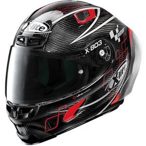 X-Lite X-803 RS Ultra Carbon Replica MotoGP Casque, noir-blanc-rouge, taille XS