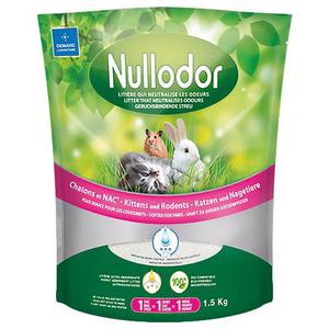 1,5 kg Nullodor Litière chatons et rongeurs