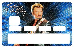 Sticker pour carte bancaire, Tribute to Johnny Hallyday, 2 éme edit. limitée 300 ex, 1 sur 300