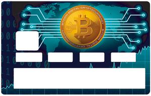 Sticker pour carte bancaire, Bitcoins