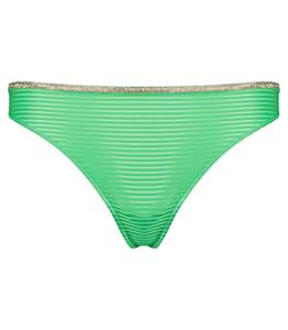 La Nouvelle - Femme - 1 - Culotte brésilienne Georgia Green Stripes - Vert