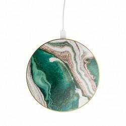 iDeal Of Sweden - Chargeur Induction Golden Jade Marble - 10W - Couleur : Vert