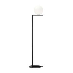 IC F1-Lampadaire Verre avec variateur H135cm Noir