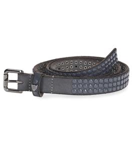 HTC Los Angeles - Femme - 85 - Ceinture en cuir 3000 studs colorblock - Gris