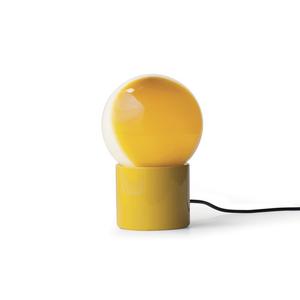 PULCE-Lampe à poser LED Métal/Verre H23cm Jaune