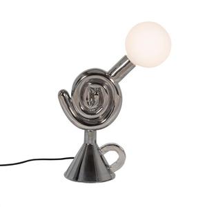 FLAMING STARS-Lampe à poser True Love Céramique vernie avec dimmer H53cm Argenté