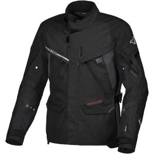 Macna Mundial Veste textile de moto imperméable à l'eau, noir, taille 3XL