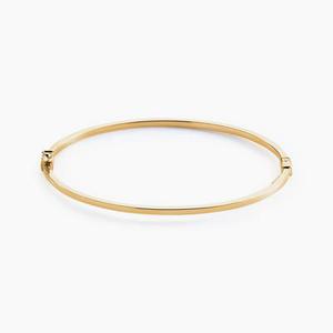 Bracelet Jonc Loise Fil Carre Lisse Or Jaune
