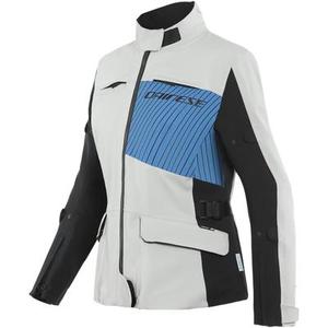 Dainese Tonale D-Dry XT Veste textile de moto de dames, noir-gris-bleu, taille 48 pour Femmes