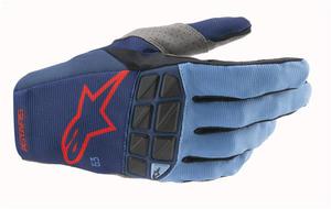 Gants cross Alpinestars 2021 Racefend - Bleu Rouge 08 - S