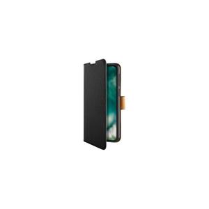Xqisit - Etui Avec Coque Arrière Intégrée Slim Wallet Selection - Couleur : Noir - Modèle : Reno 6 Pro 5G