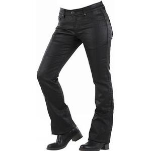 Overlap Harlow Jeans de moto de dames, noir, taille 28 pour Femmes