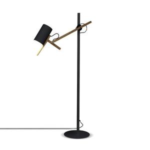 SCANTLING-Lampe de lecture Chêne H121cm Noir